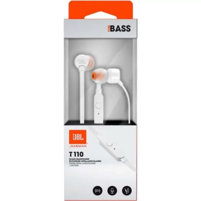 Auricular JBL T110 Blanco