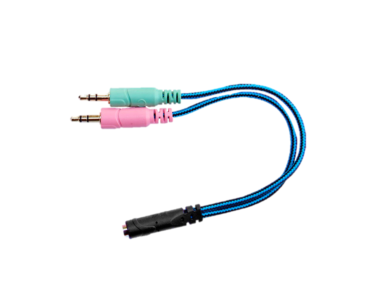 Adaptador 2 Stereo Macho A Hembra De 3 Contactos NS-ADST2ST3