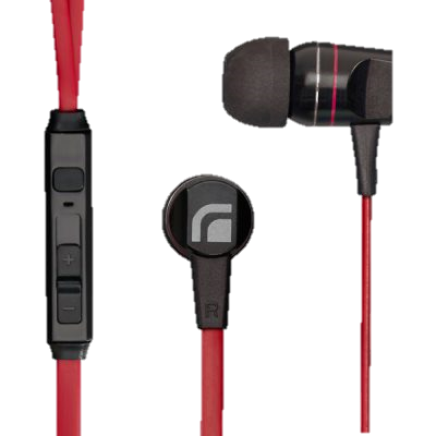 Auricular BKT In-Ear Flat Manos Libres 3.5Mm Bkt114Rj Rojo