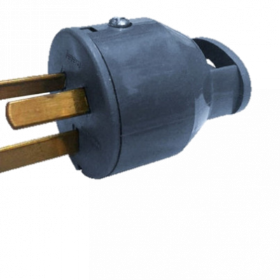 FICHA TOMA MACHO 3P TAAD D-81 GRIS 10A