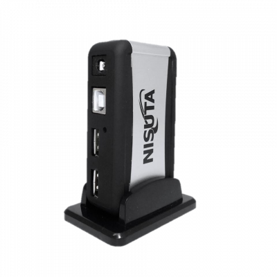 * Hub USB NS-UH0704 USB 2.0 DE 7 Puertos Con Fuente NISUTA