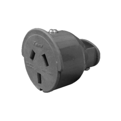 FICHA TOMA HEMBRA 3P TAAD D-82 GRIS 10A