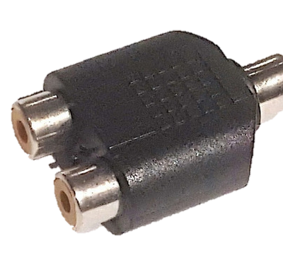 Ficha Adaptadora Jack RCA A 2 Jack RCA