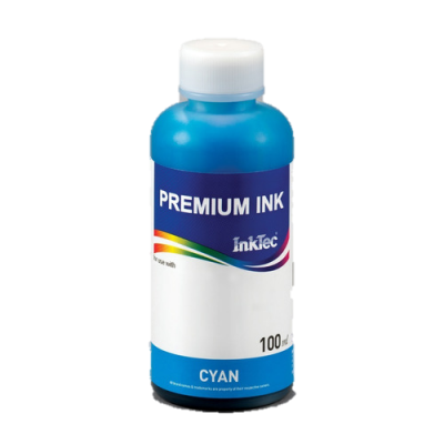 BOTELLA DE TINTA HP  CYAN INKTEC PARA CARGA 100ml