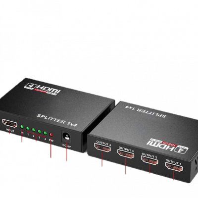 SPLITTER HDMI ACTIVO 1X4 FULL-HD 1080P (LED/LCD/3D) NET QUAL