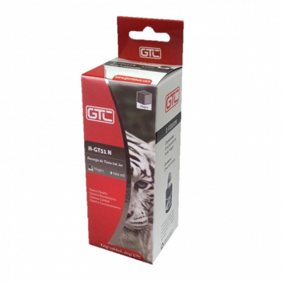TINTA ALTERNATIVA GTC HP GT52 NEGRO GT-51