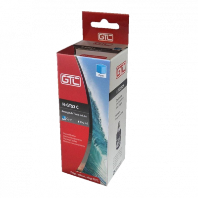 TINTA ALTERNATIVA GTC HP GT52 CYAN GT-52