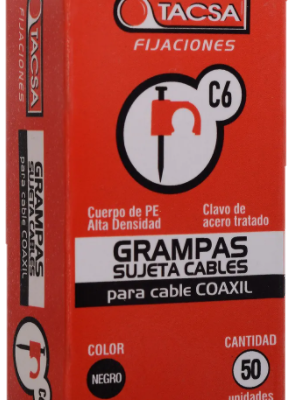 GRAMPA COAXIL TACSA NEGRO 6mm 50U Negro