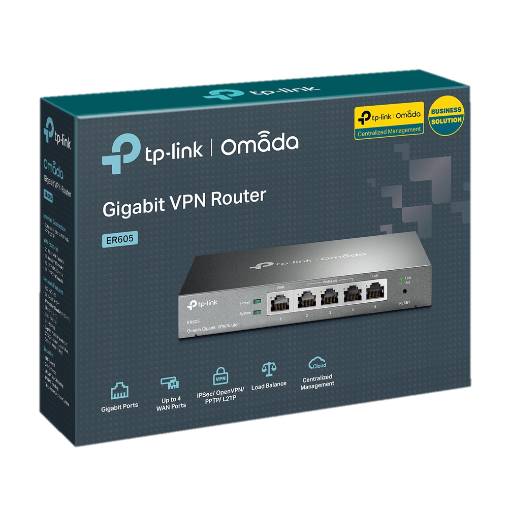 ER605 Router Tp-Link 5 ptos Multiwan Omada Gigabit VPN