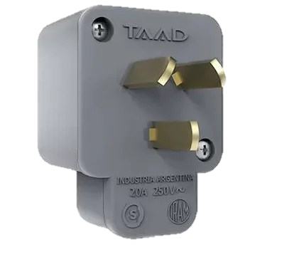 FICHA REFORZADA TOMA MACHO 3P TAAD D8300 BLANCA