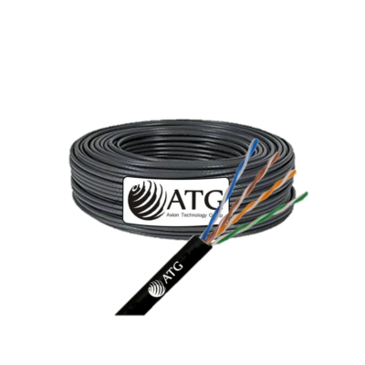 Rollo Cable UTP CAT 5e ATG Cat5e ext. 100% Cobre x100mts