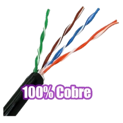 Cable UTP CAT 5e ATG Cat5e Exterior 100% Cobre x mt