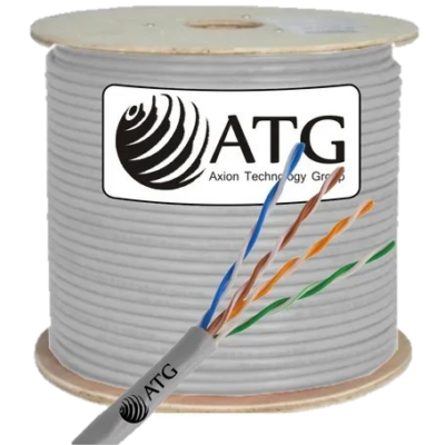 Bobina Cable UTP CAT 5e ATG Cat5e Interior 100% Cobre x305m