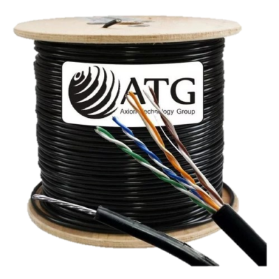 Cable UTP CAT 5e ATG Cat5e Exterior C/Tensor De Acero 100% C