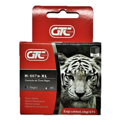 Cartucho HP Gtc 667 Negro