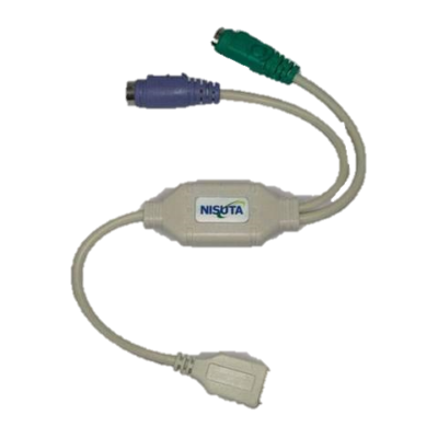 * Conversor USB A 2 PS2 Hembra NISUTA NS-COUSPSCH