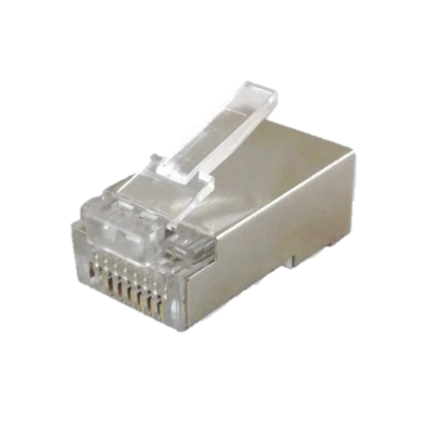Ficha RJ45 CAT 5e Reforzada Metal NET QUALITY