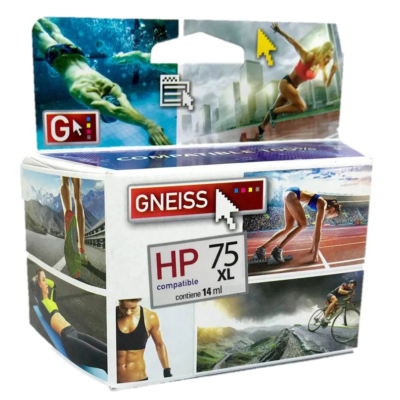 * Cartucho Hp Gneiss HP 75 XL Color HP75C