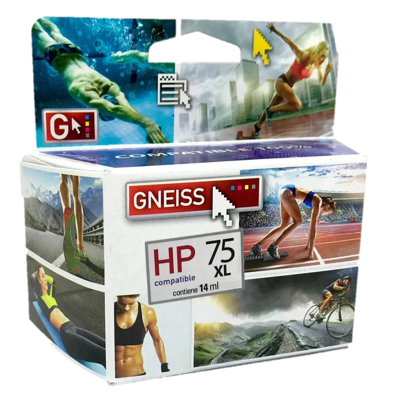 * Cartucho Hp Gneiss HP 75 XL Color HP75C