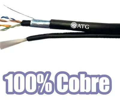 Cable UTP CAT 5e FTP Doble Vaina ATG 100% Cobre x mt