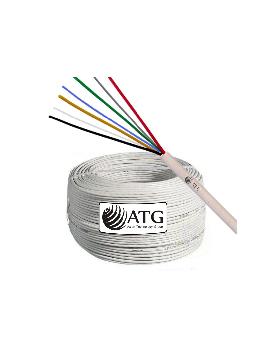 Rollo Cable Portero ATG 4 Pares 0.40mm Blanco 100% Cobre x2