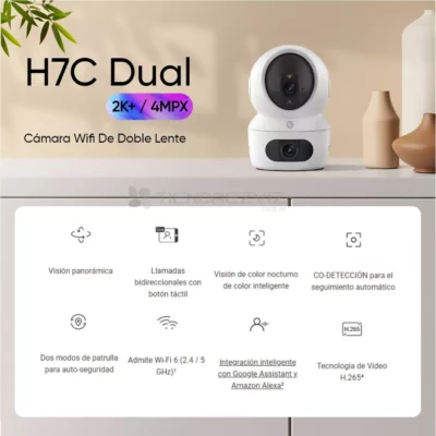 Ezviz Camara De Seguridad Inalambrica De Doble Lente o H7c D