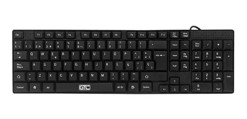 Teclado GTC 103 Teclas Black USB KBG-204