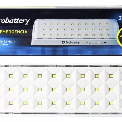 Luz de Emergencia de 30 Leds Autonomia 6hs Celda 18650  3W 1