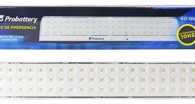 Luz de Emergencia de 60 Leds Autonomia 8hs Celda 18650  5W 4