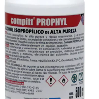 Alcohol Isopropilico De Alta Pureza Botella X500cc Compott P