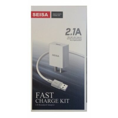Cargador Celular Seisa 2.1A Carga Rapida 1USB C/Cable USB -