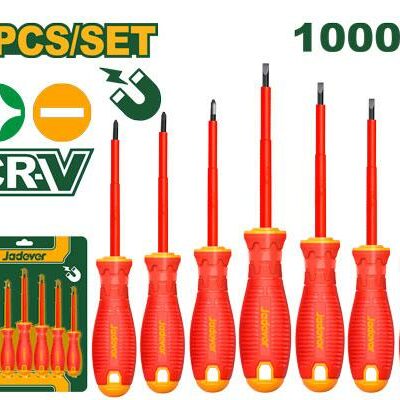 Kit de Destornilladores Aislados 1000V-Jadever  7 piezas JDS