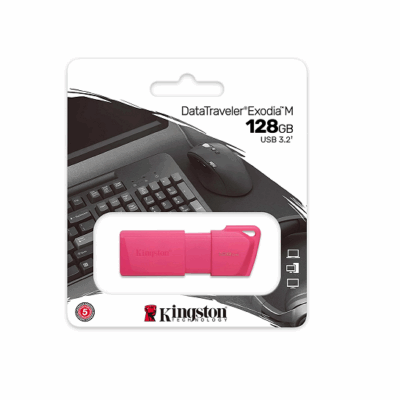Pen Drive KINGSTON 128GB USB 3.2 DTXM NEON (Pink)