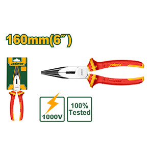 Pinza Aislada De Punta Larga: 160Mm Mango Aislado
 Jadever J