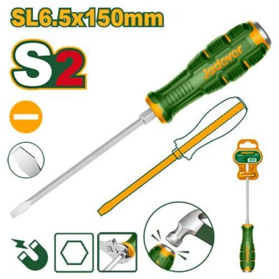 Destornillador Plano Conico P/Martillo Sl6.5 Jadever JDQJ126