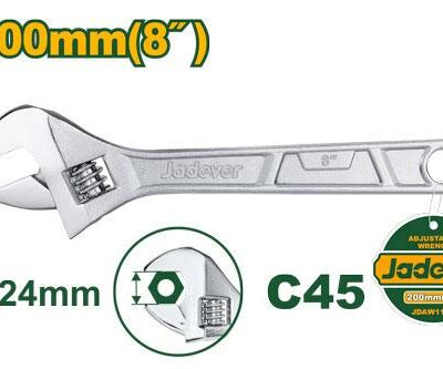 Llave Francesa - Longitud: 200Mm (8'')  0 - 24mm Jadever JDA