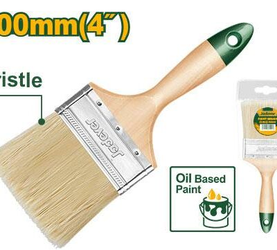 Pincel Mango De Madera -100Mm (4'') - Long, Cerdas 51mm Jade