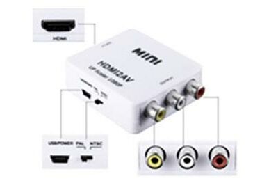 Conversor HDMI A RCA AUDIO Y VIDEO  (HDMI2AV/HDTV2AV)