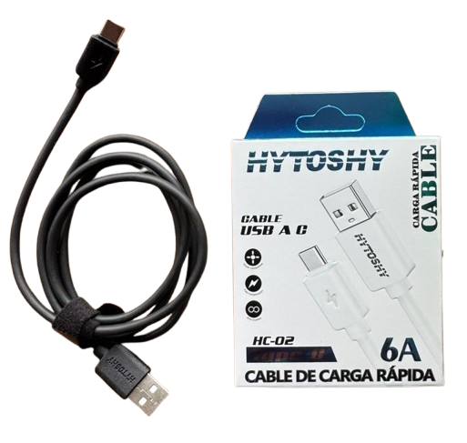 Cable Celular Carga Rapida Tipo C 6A Hytoshy HC-02
