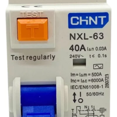 Chint Disyuntor Diferencial Bipolar 40A NXL-63 2P 40A 30mA