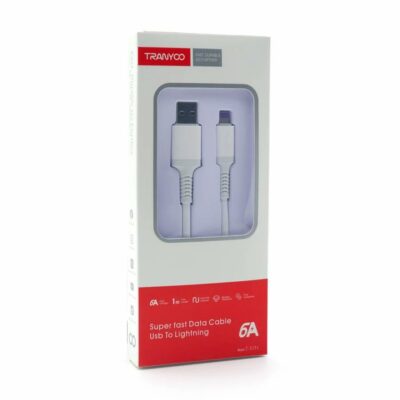 Cable Celular Tipo Lightning 6A Carga Rapida Tranyoo T-X19IP