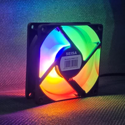 Cooler RGB Para PC 80*80*25 mm 12V Seisa HW8010