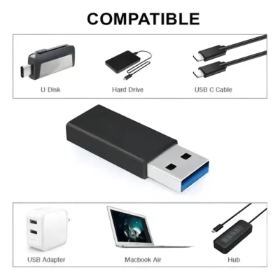 Adaptador OTG De USB A Tipo C