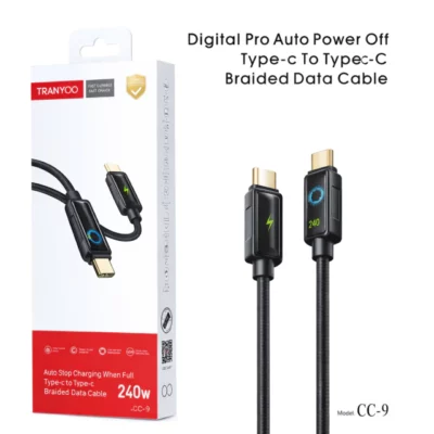 Cable Celular Tipo C 240W 1.20MTS Tranyoo CC-9