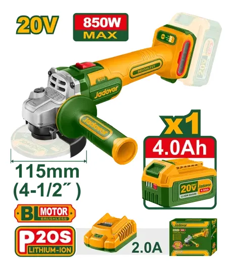 Amoladora Inalambrica Brushless 3000/9000 RPM 20v Jadever JD