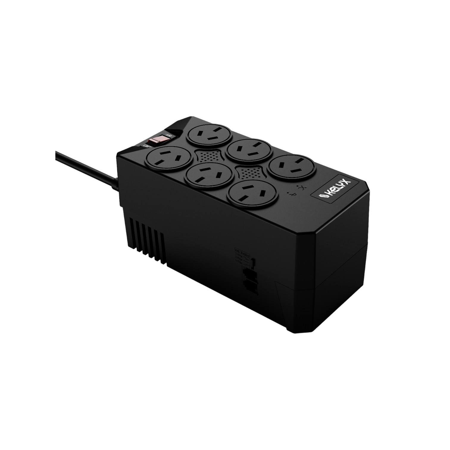 Estabilizador Kelyx 6 tomas Max. 600W 150-270V Surge Protect - Imagen 3