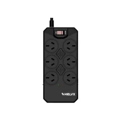 Estabilizador Kelyx 6 tomas Max. 600W 150-270V Surge Protect