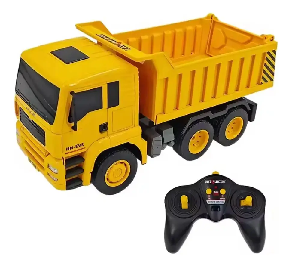 Camion Volcador Control Remoto Escala 1:18 Luces Bateria Ama - Imagen 7