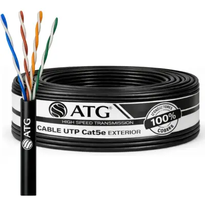 Rollo Cable ATG CABLE UTP Cat 5e FTP Doble Vaina 4 Pares 100