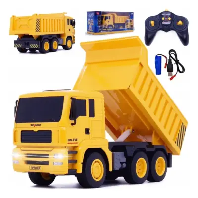 Camion Volcador Control Remoto Escala 1:18 Luces Bateria Ama